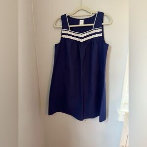 Croft & Barrow Navy‎ Chemise with White Accents